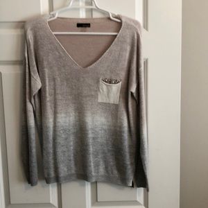 Renuar sweater, ombré, v neck, s/p